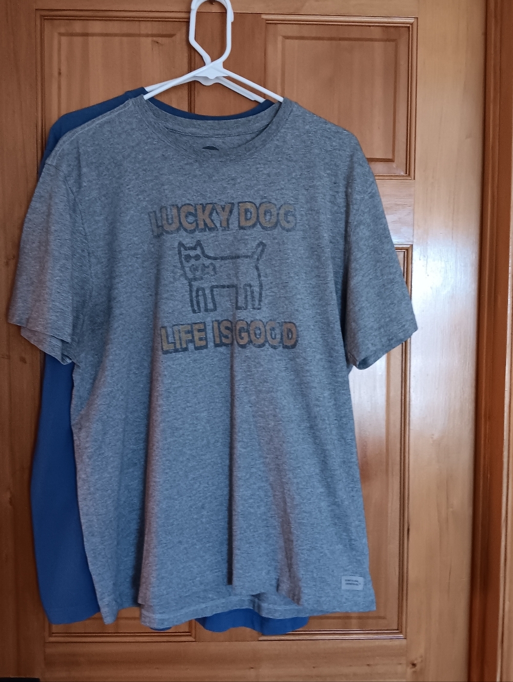 Bundle Life Is Good Gray and Blue T Shirts